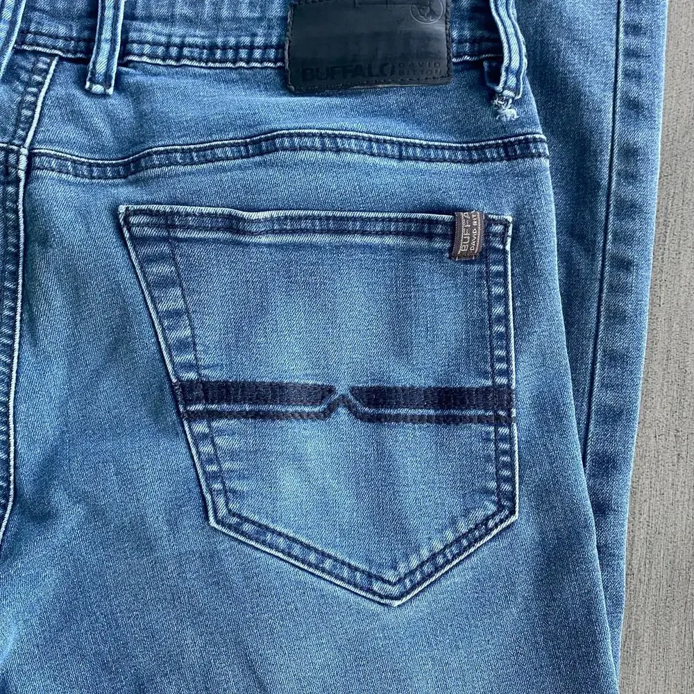 Buffalo David Bitton Axel Slim Jeans • Dark Wash • 32x34 • Stretch Denim